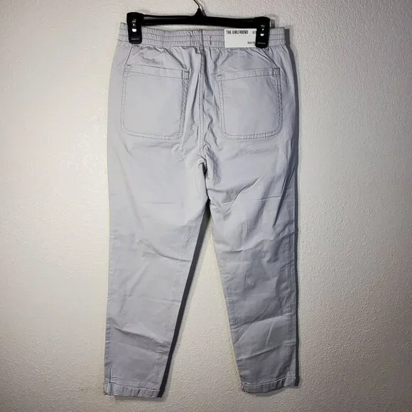Kensie Womens Size 0/25 Girlfriend Style Joggers Light Gray Casual Pants - Picture 2 of 13
